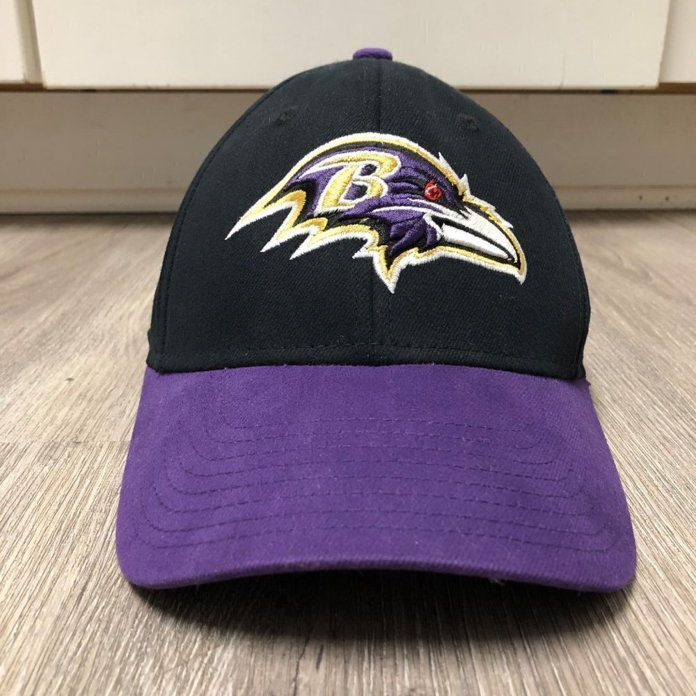 Baltimore Ravens Baseball Cap NFL Football Hat Purple Black Embroidered Logo